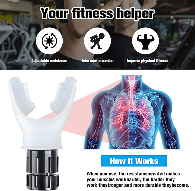 Breathe Trainer,Muscle Trainer,Portable Adjustable Trainer for and Muscular