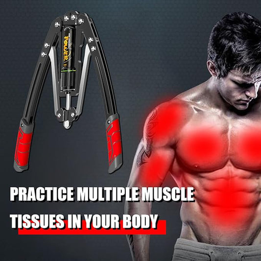 Arm Exercise Equipment Chest Workout - Hydraulic Power 10 Gears 22-440lbs,Chest Exerciser