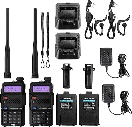 BAOFENG UV-5G (UV-5X) GMRS Radio 2 Pack