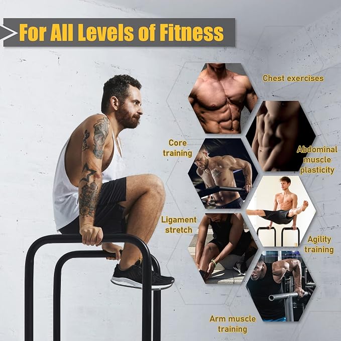POWER GUIDANCE Dip Bar 30Inches - 38.6Inched, 3 3 Colors