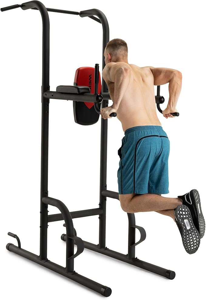 Weider Power Tower with 4 Workout Stations and 300 Lb.