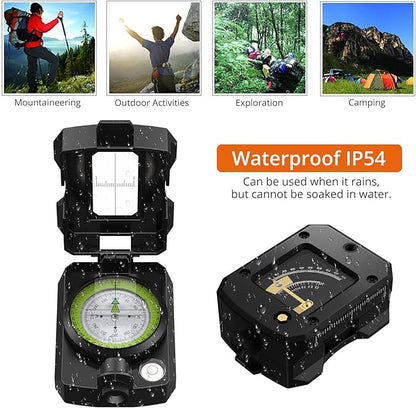 Proster IP54 Hiking Compass with Sighting Clinometer Professional