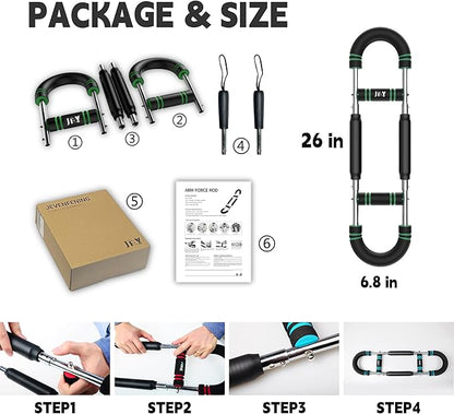 U-Shape Twister Arm Exerciser. Adjustable Chest Expander. Biceps