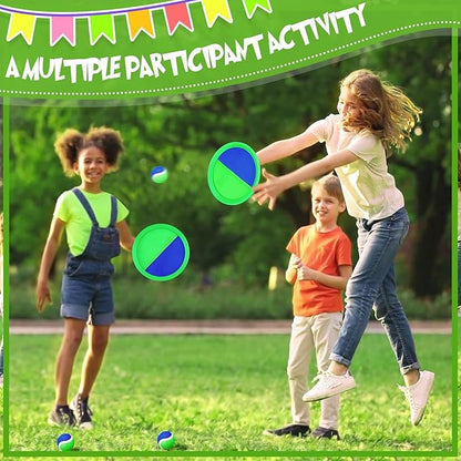 Vinsot Kids Toys Toss and Catch Game Set 40 Paddles 20 Balls