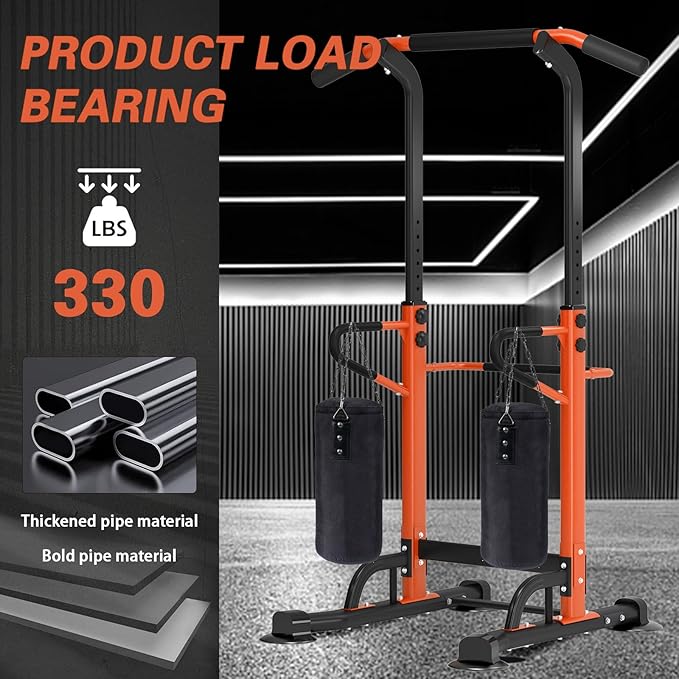 soges Power Tower Adjustable Height Pull Up &