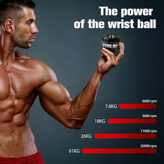 Wrist Trainer Ball Auto-Start Wrist Strengthener Gyroscopic Forearm