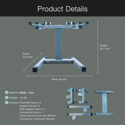 x NUOBELL Collaboration Product, Adjustable Dumbbell Rack and Stand.Dumbell Rack for Nuobell Dumbbells only