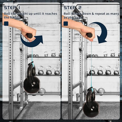 Wrist Roller Forearm Strengthener Exerciser: Forearm Blaster Forearm