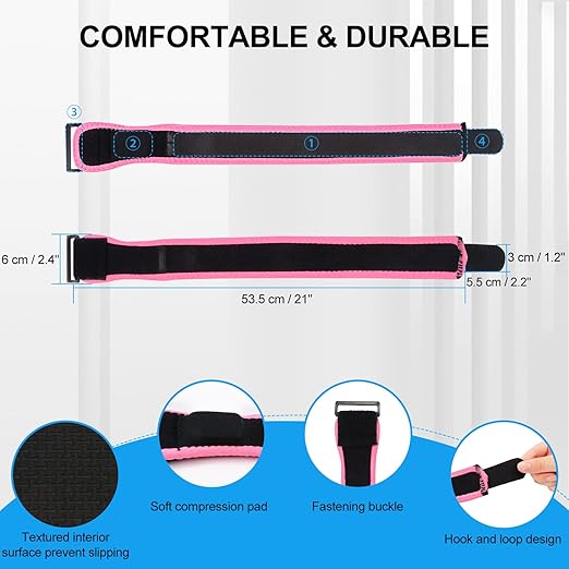 supregear IT Band Strap - Iliotibial Band Compression Wrap, Adjustable Knee Thigh Hip & ITB Support Brace Patellar Tendonitis Stabilizer for Running and Exercise - Men, Women
