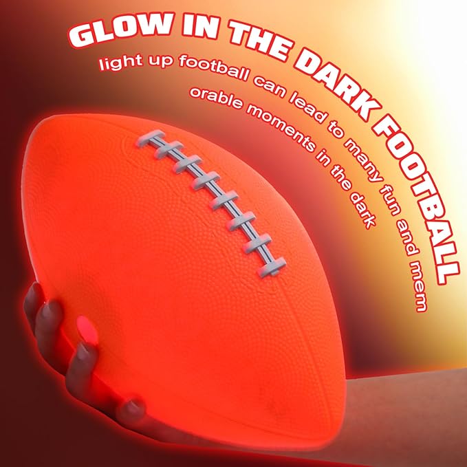 Lenwen 6 Pcs Light Up Balls Set Include 6 Football 5 Soccer