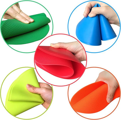Spot Markers,9 Inch Anti-Slip Agility Spots Markers,10 Pcs
