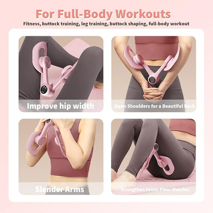 Thigh Master, Hip Trainer Exercise Equipment, Pelvic Floor 360° Rotation,