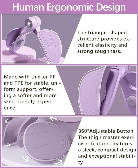 Thigh Master Hip Trainer Kegel Exerciser, Pelvic Floor Trainer for Postpartum Rehabilitation, Inner Thigh Trimmer, Toner Workout