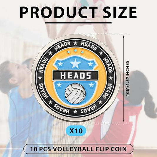 Leyndo 10 Pcs Volleyball Flip Coin Referee Official