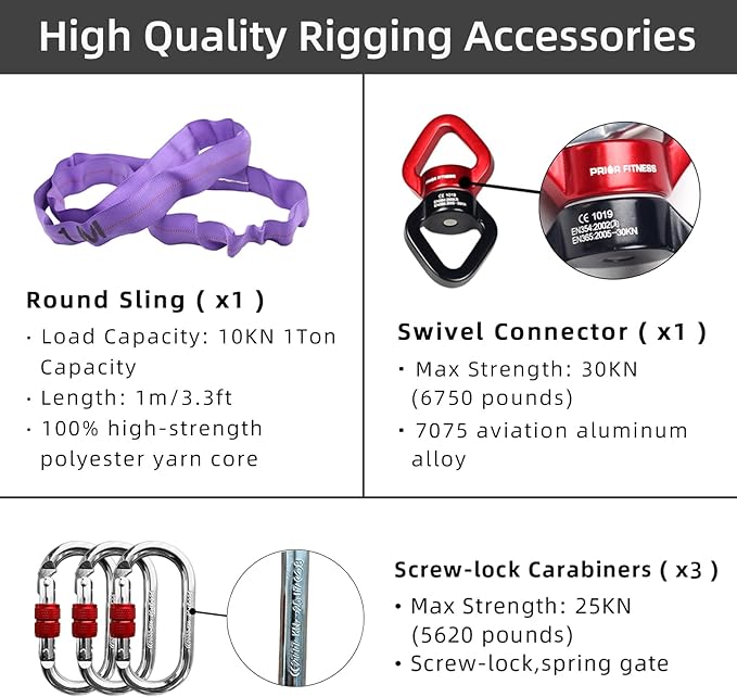 PRIOR FITNESS Aerial Hoop Set