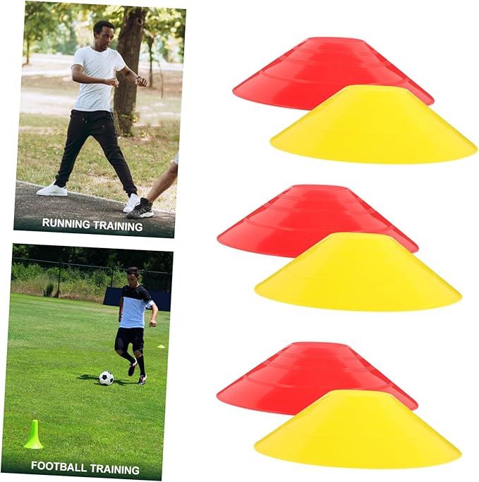12Pcs Soccer Training Cones Football Marking Discs Flexible