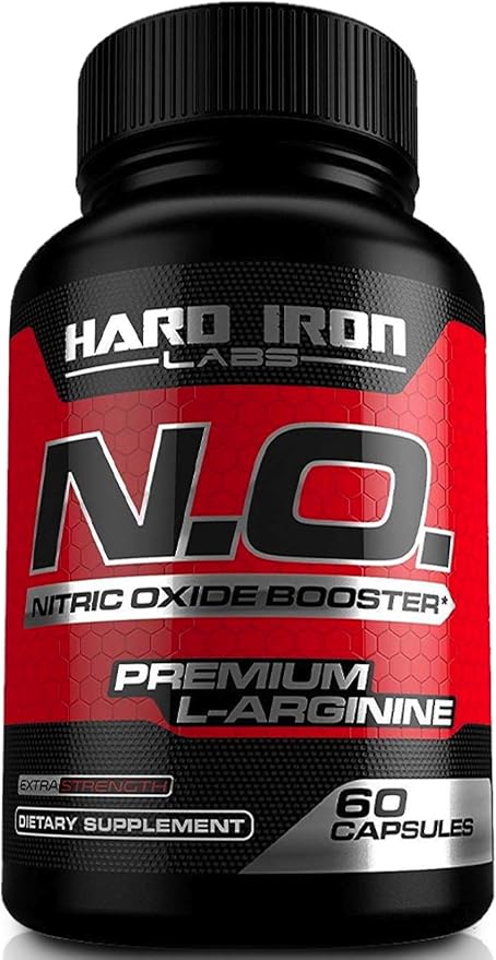 N.O. Nitric Oxide Booster 3000mg with L-Arginine, L-Citrulline - Non-GMO, Gluten-Free, Vegan - Pre-Workout Supplement for Muscle Growth, Stamina, Energy, Pumps, Vascularity - 60 Capsules