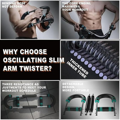 Twister Arm Trainer,Twister Arm Exerciser,40-100lb Adjustable Chest Workout Equipment for Home Gym,Portable Home Fitness Equipment