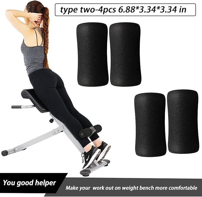 Foot Foam Pads Rollers Replacement Set for Home