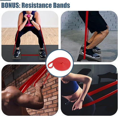 Squat Wedge, Metal Slant Board for Squats, Heel 20 Degree (1 Pair)