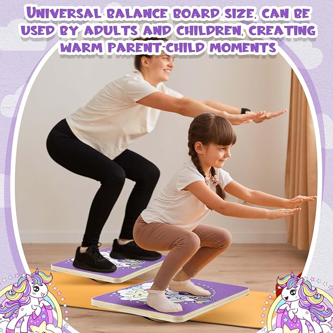Wooden Balance Board 360° Rotation with Crossed Base Wobble Board for Physical Therapy,standing Desk,core Strength - Children Easter Gift