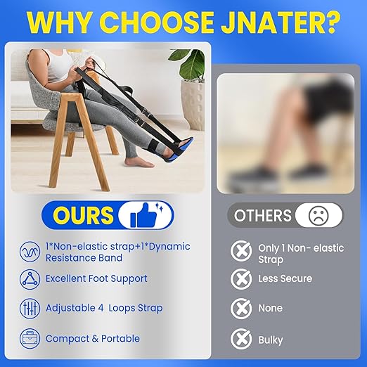 Knee Replacement Recovery Aids - Must Have Hip/Knee Surgery Recovery Equipment, Knee Rehabilitation Equipment for ACL PCL MCL Knee Surgery, Improve Mobility and Flexibility for Knee Pain