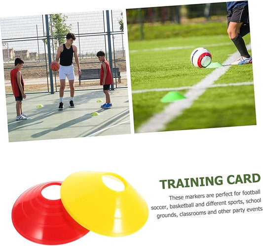 12Pcs Soccer Training Cones Football Marking Discs Flexible