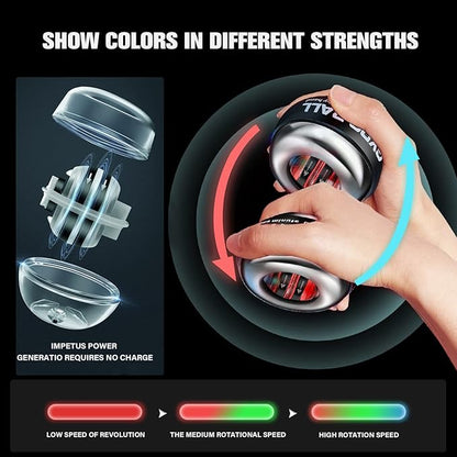 Wrist Trainer Ball Auto-Start Wrist Strengthener Gyroscopic Forearm