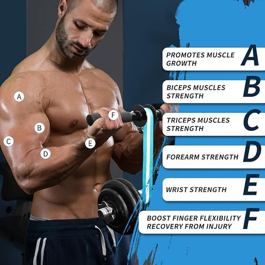 Wrist Roller Forearm Strengthener Exerciser: Forearm Blaster Forearm