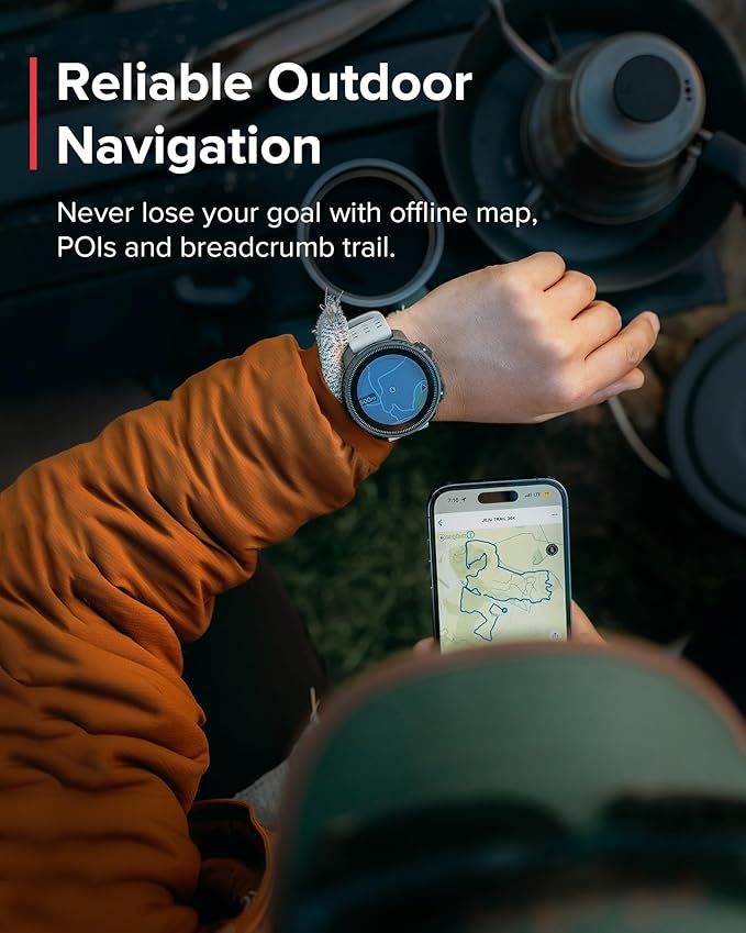 SUUNTO Vertical GPS Sports Watch, Premium Adventure Watch w/1.4 inch Touchscreen & 95+ Training Workout Analysis, Heart Rate & Sleep Tracking, 60-Day Battery Life, Dual-GNSS, Free Offline Maps, Ruby