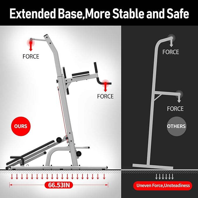 leikefitness Multifunction Power Tower Exercise Equipment