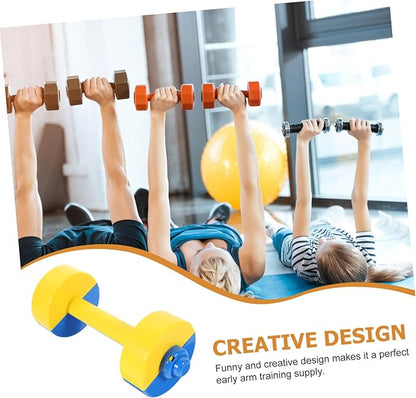 NUOBESTY 1 Pair Kids Weightlifting Dumbbells Plastic Home Exercise Dumbbell Kids Weight Lifting Set Exercise Fitness Dumbbells(Random Color)