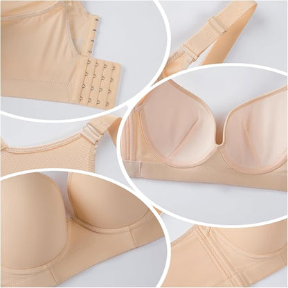 Plus Size Push Up Bra - Hide Back Fat, Smoothing, Supportive Underwire