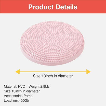 Primasole Balance Disc with Air Pump Wobble Cushion 2 PCS