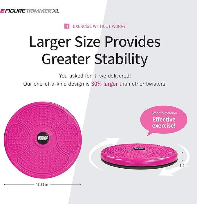 Core Abs Twister Board - Waist Sculptor Twister Board for Core & Ab Exercise - Waist Twisting Disc, Dizzy Disc Twist Board for Slimming Workout with 8 Magnets Reflexology