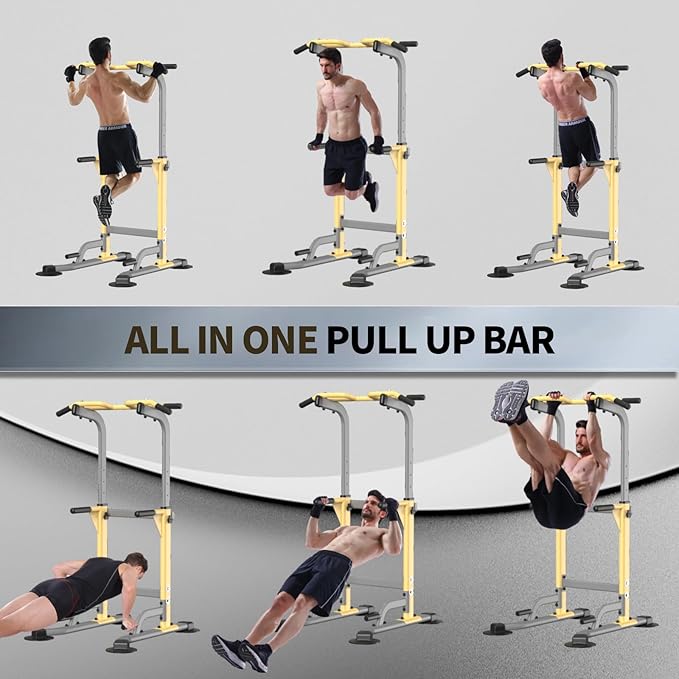 Pull Up Dip Station For Home Gym Strength 330LBS T055CDC T055CDC