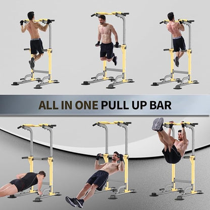Pull Up Dip Station For Home Gym Strength 330LBS T055CDC T055CDC
