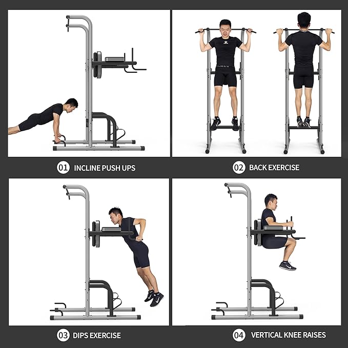 leikefitness Multifunction Power Tower Exercise Equipment