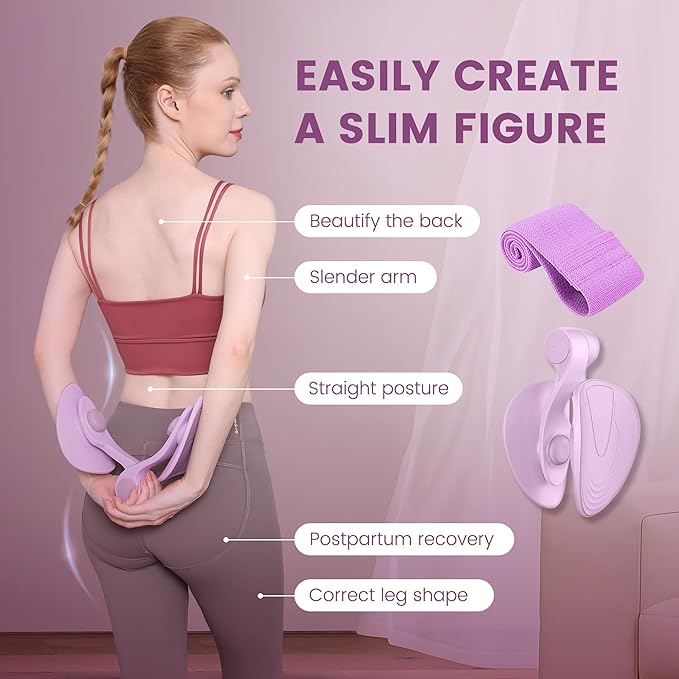 Thigh Master Thigh Exerciser，Thigh Toner，Inner Thigh Exercise Equipment，Kegel 26 Pounds