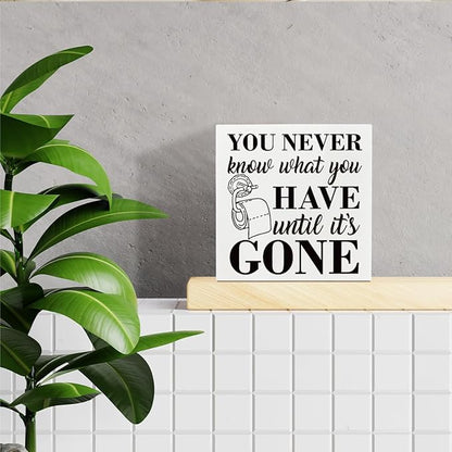 Bathroom Decor Sign
