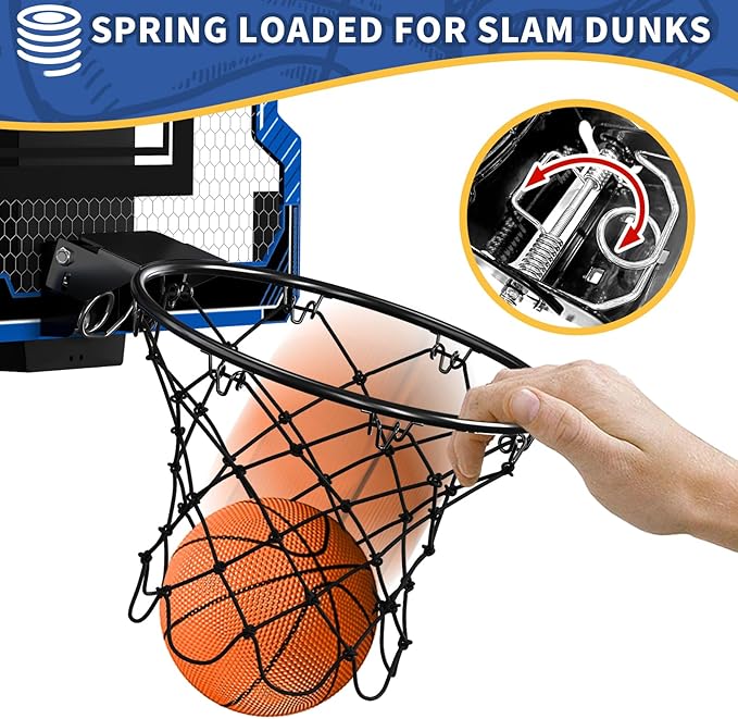 Mini Basketball Hoop Indoor with Scoreboard 3 Balls
