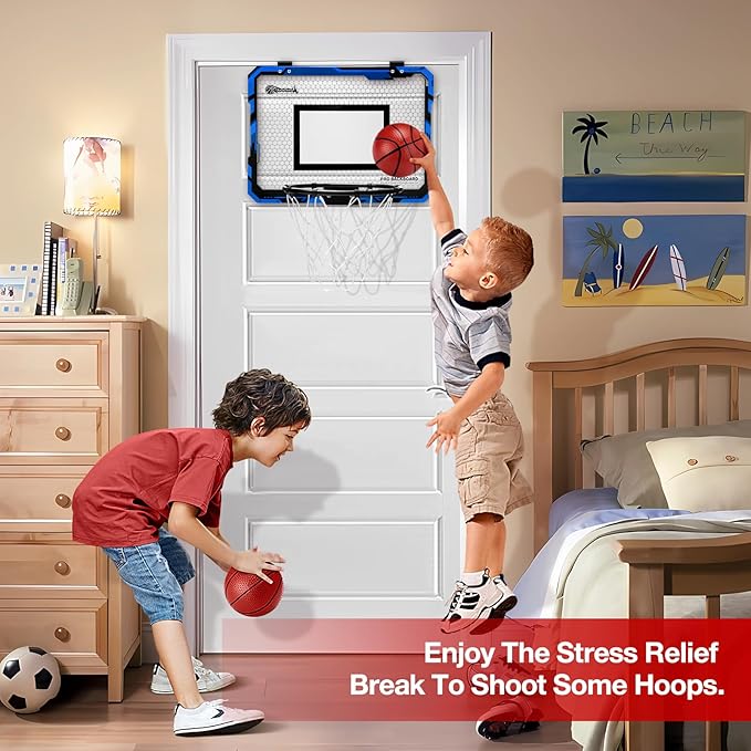 Hommtina Basketball Hoop Indoor Mini Basketball Hoop 3 Balls,