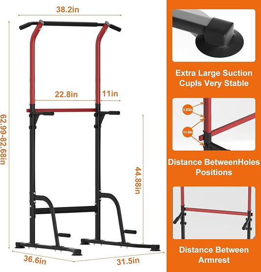 ONETWOFIT Regular Model Power Tower Pull Up Bar Station 330LBS