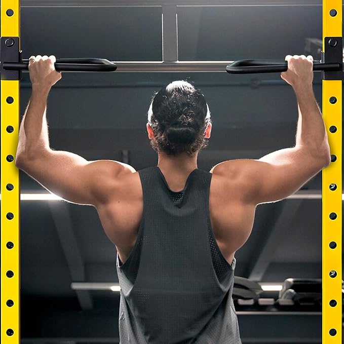Dip Bar Attachment for Squat Rack, Multi Grip for Strength Training, Pull up, Push up 2x2 inch Power Cage Squat Rack, Pair