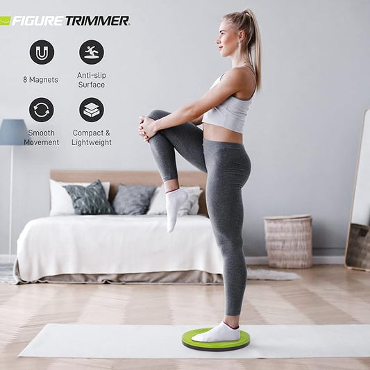 Core Abs Twister Board - 12-inch Waist Sculptor 8 Magnets