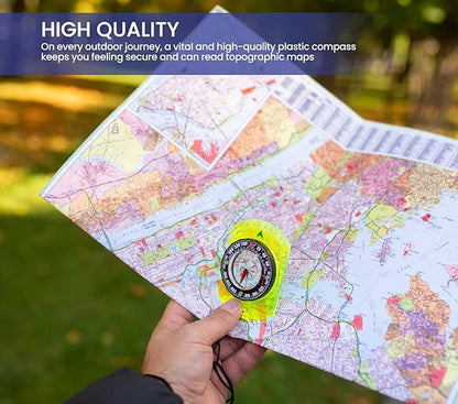 Orienteering Compass - Hiking Backpacking Compass - Advanced