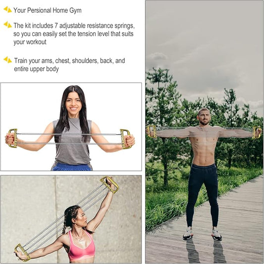 Detachable for Man Chest Expander Training Muscles Strengthen 7 Spring