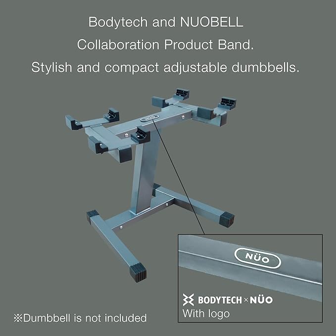 x NUOBELL Collaboration Product, Adjustable Dumbbell Rack and Stand.Dumbell Rack for Nuobell Dumbbells only