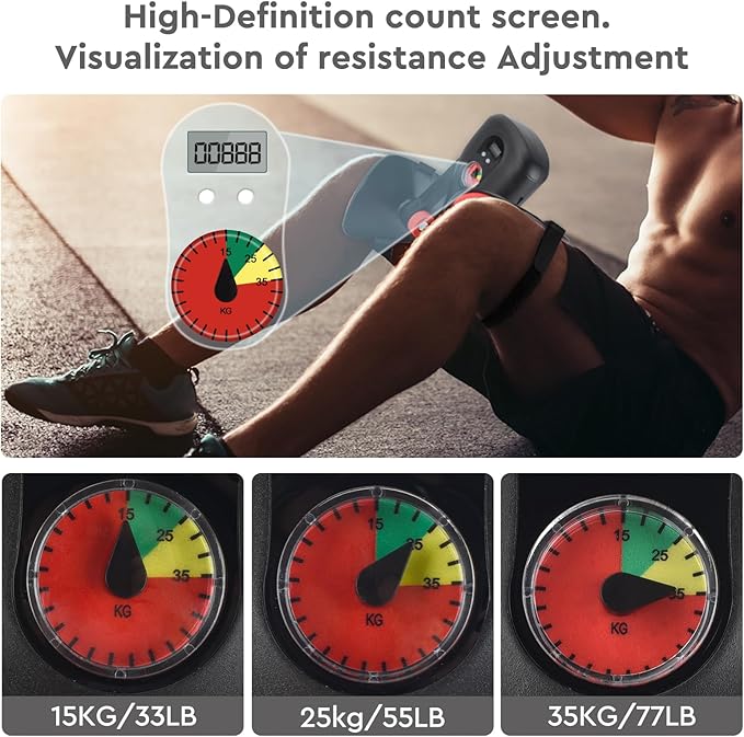 Keria Thigh Master Thigh Exerciser Kegel Leg Stretcher 0-77LB ,Enhanced