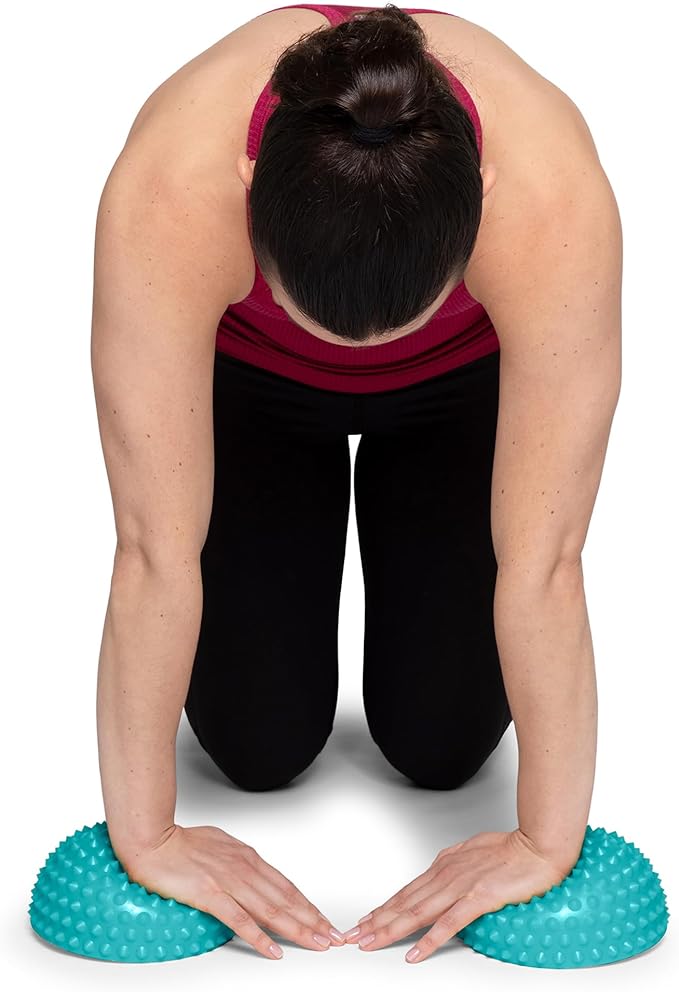 OPTP LO ROX Aligned Life Domes (Pair) - Textured Balance Pods - Stability and Balance Training Equipment - Sensory and Self-Massage Tools - by Lauren Roxburgh